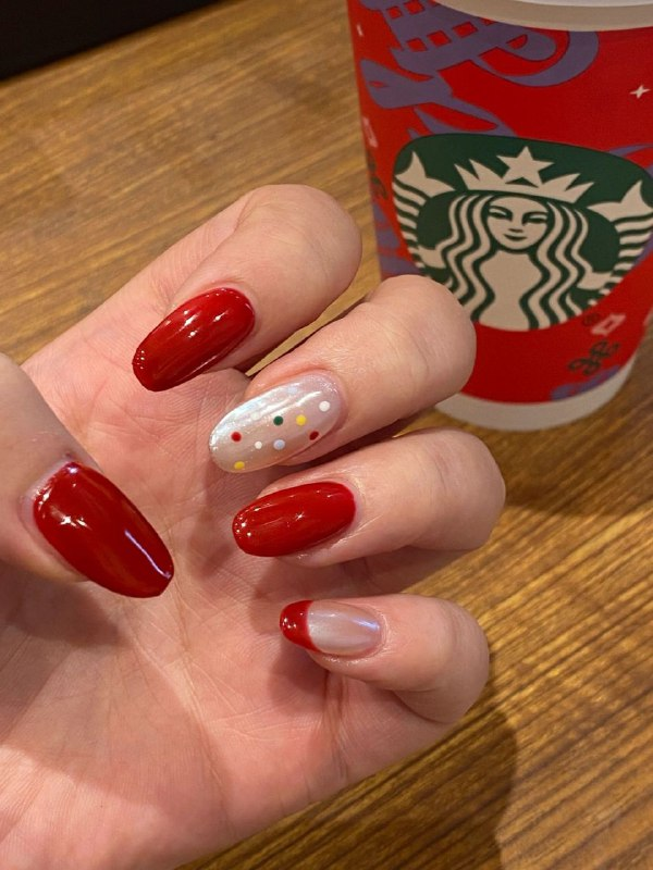 red christmas december nail designs and ideas