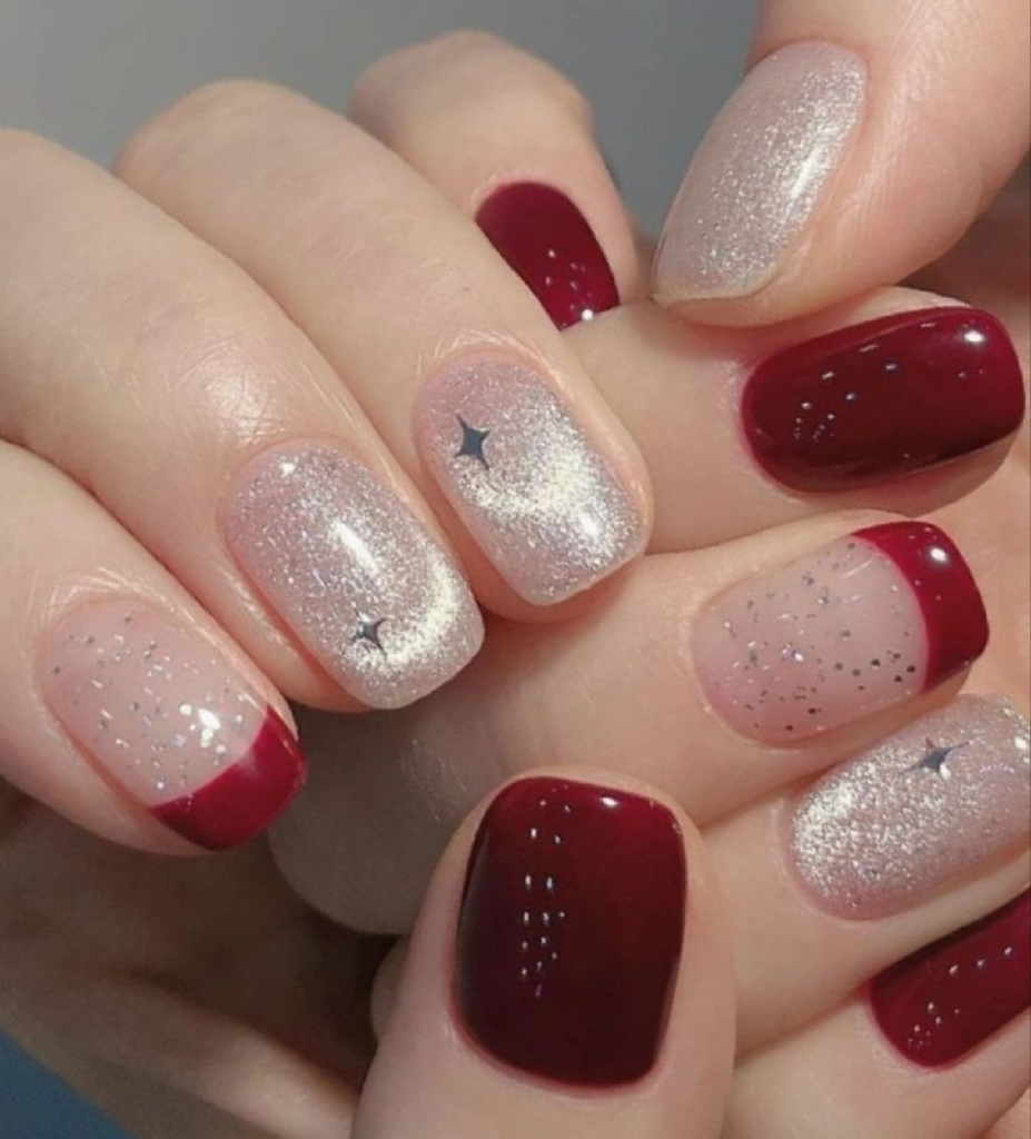 red christmas december nail designs and ideas