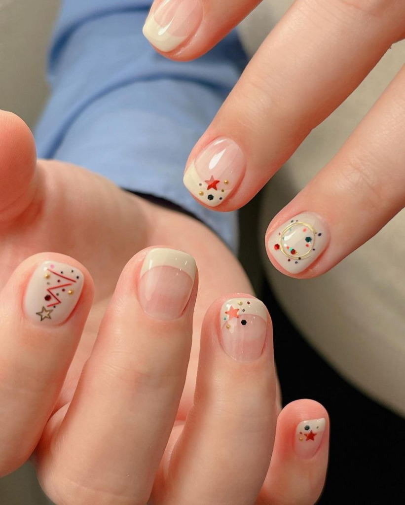 playful christmas december nail designs and ideas