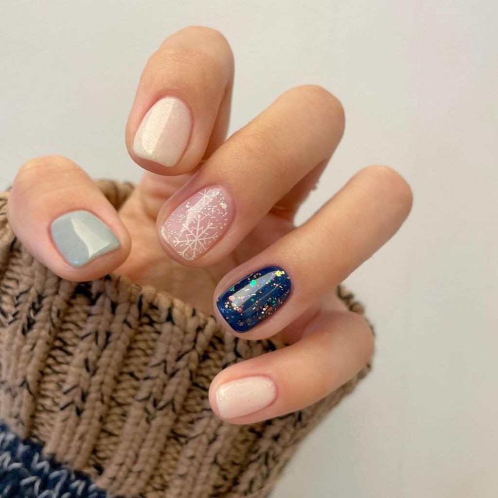 playful christmas december nail designs and ideas