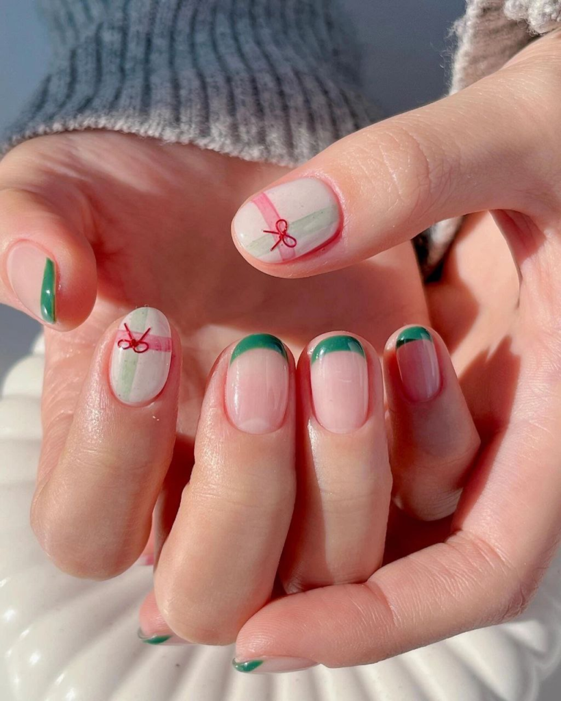 playful christmas december nail designs and ideas