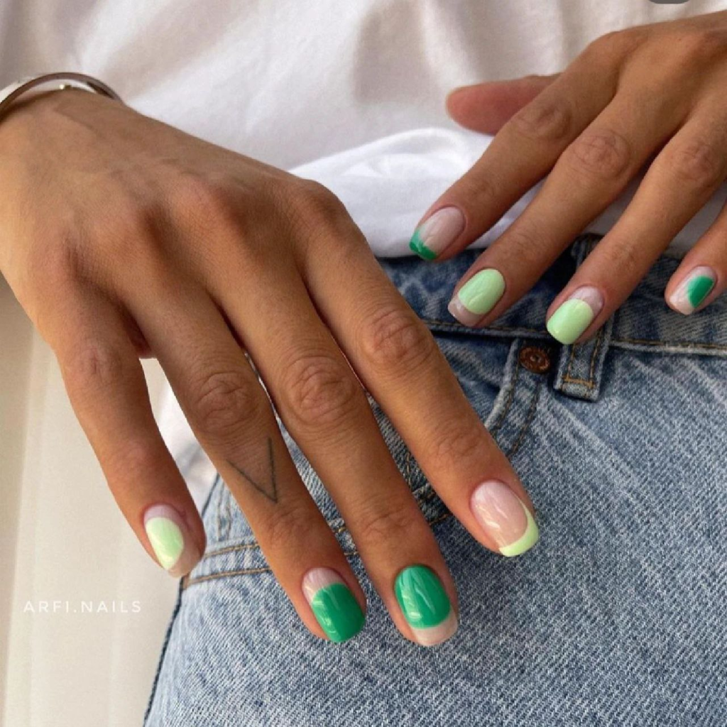 green christmas december nail designs and ideas