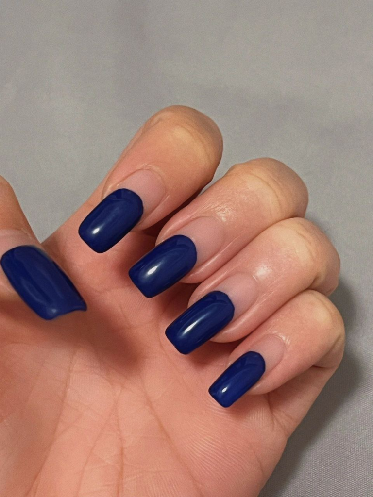 blue christmas december nail designs and ideas