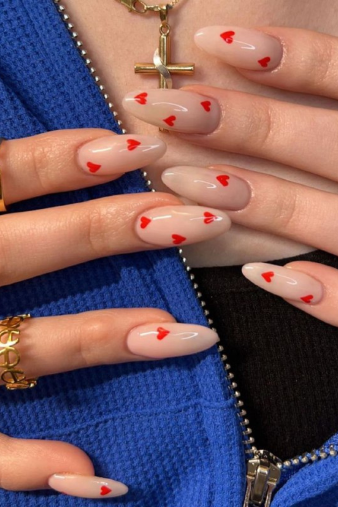 99+ Valentine’s Day Red Heart Nail Designs To Make Your Heart Flutter