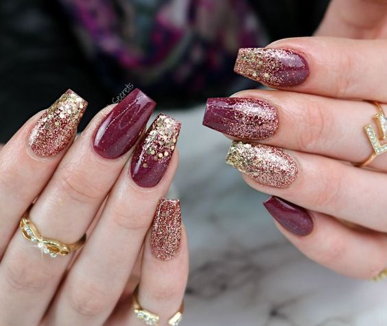 trendy New Year's nail ideas