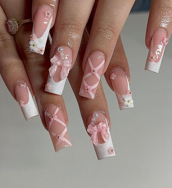 Ballerina Coquette Nails