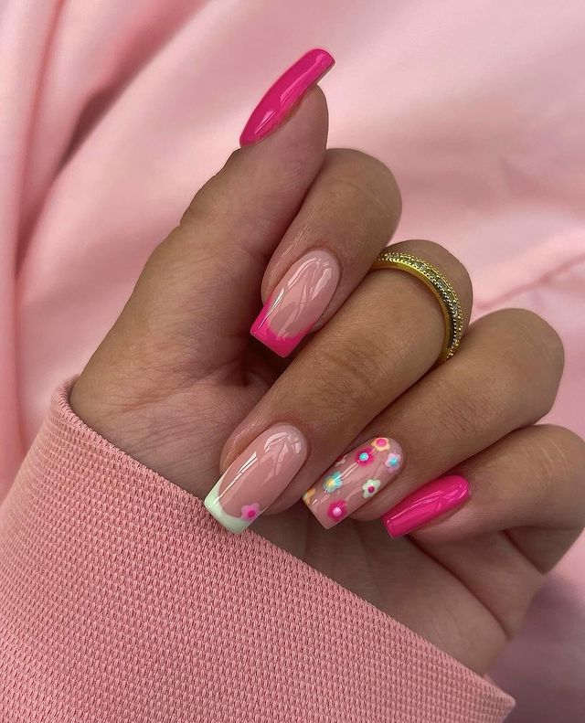 29. Pink nail design by nailsbynicole.__—Want to rock pink nails but don't have great inspo? Here is the list of nail artists who have the best pink nail designs ever.