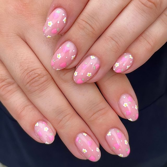 36. Pink nail design by simplybeauty_bridgend—Want to rock pink nails but don't have great inspo? Here is the list of nail artists who have the best pink nail designs ever.