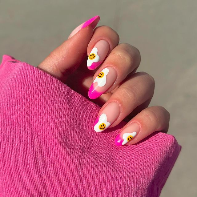 39. Pink nail design by naileditbeauty—Want to rock pink nails but don't have great inspo? Here is the list of nail artists who have the best pink nail designs ever.