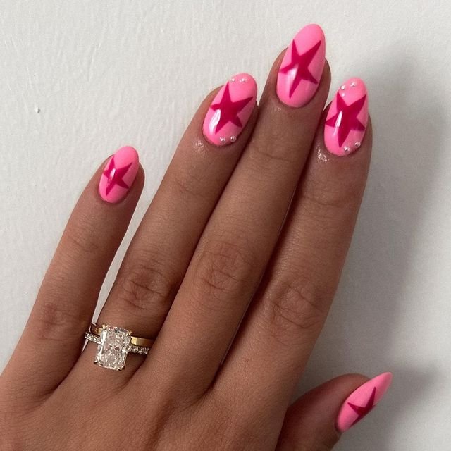 49. Pink nail design by ells__nails—Want to rock pink nails but don't have great inspo? Here is the list of nail artists who have the best pink nail designs ever.