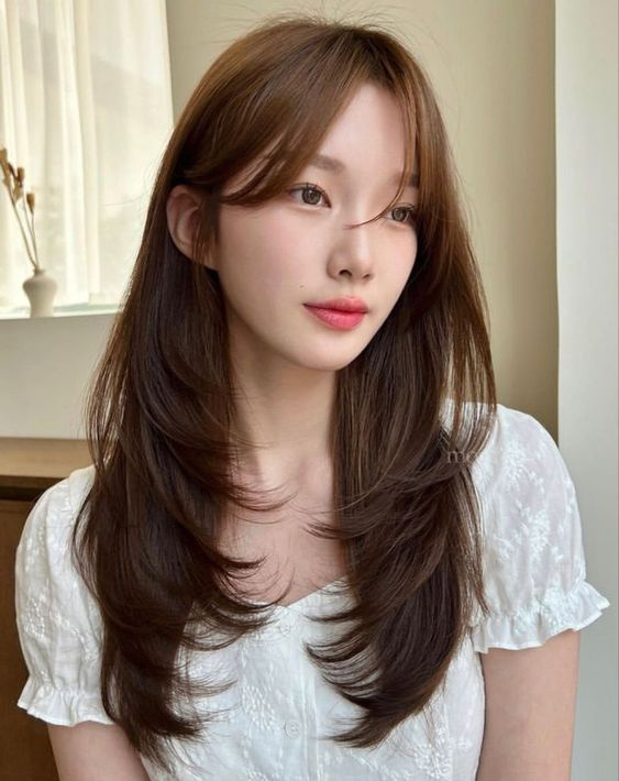 Chic and Trendy Korean Haircut Ideas: 4. Butterfly Haircut: Light and Airy